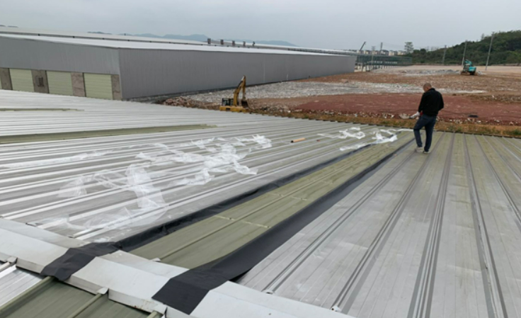 淮上厂房屋面防水维修案例